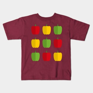 Bell Pepper Fiesta Kids T-Shirt